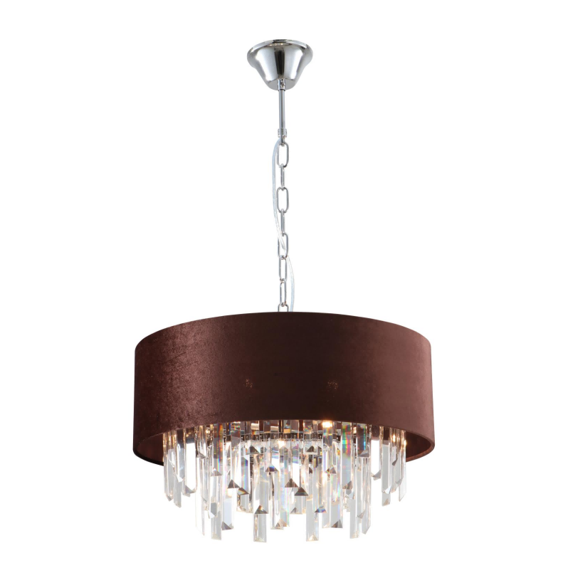 7-osvětlení K9 Crystal Velvet Drum Shades Chanderier