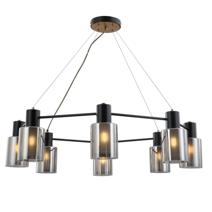 Minimalistická závěsná lampa v podkroví