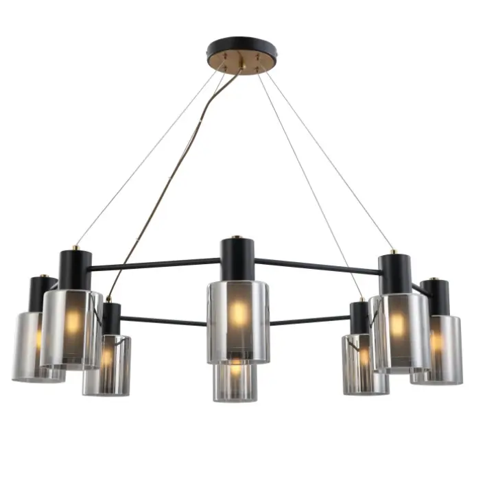 Minimalistická závěsná lampa v podkroví