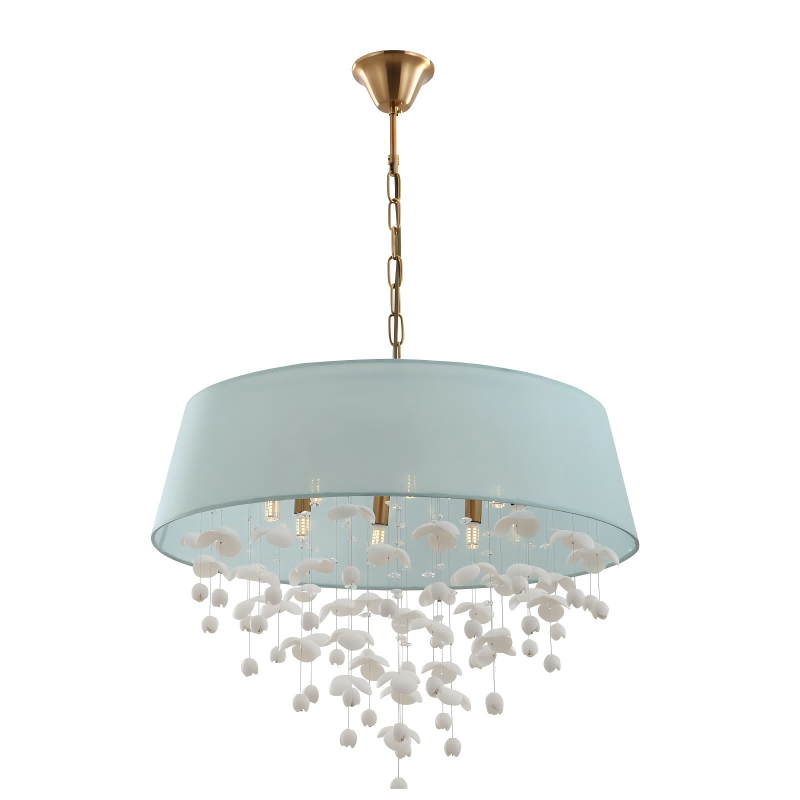Moderní porcelánový lustr do obývacího pokoje s 8 světly