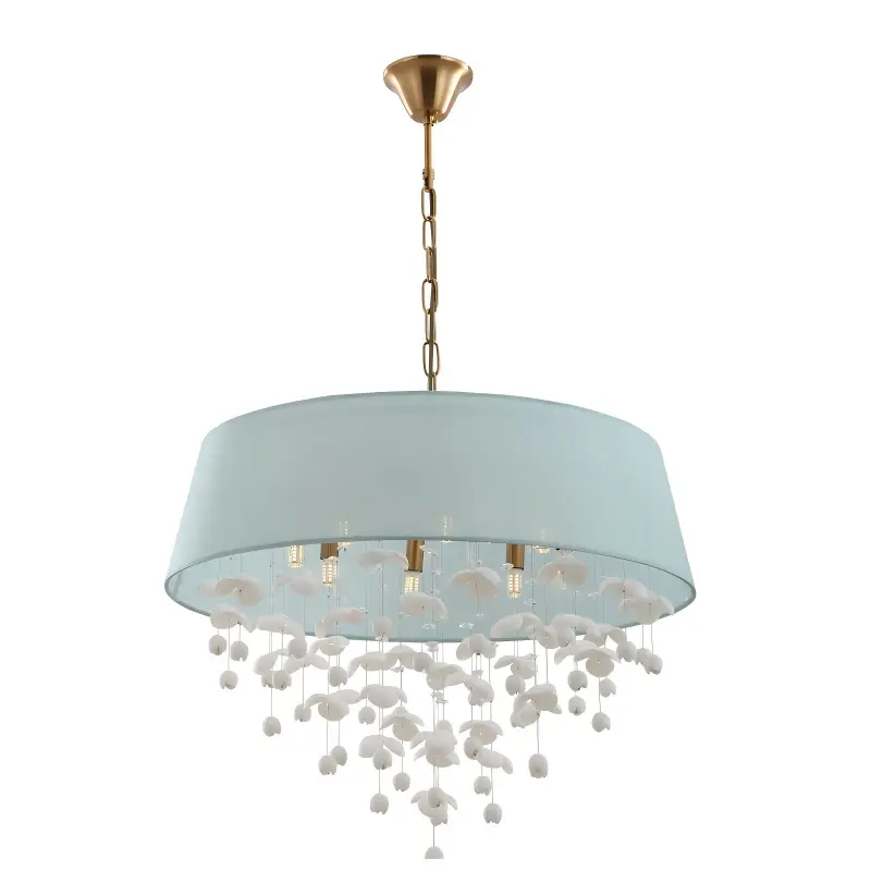 Moderní porcelánový lustr do obývacího pokoje s 8 světly
