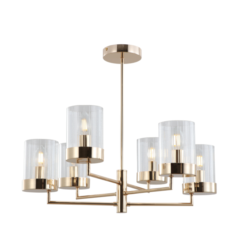 Stripe Glass Gold Moderní přívěsková světla